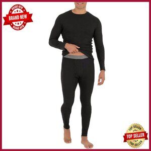 Men's Thermal Underwear Set Recycled Waffle Knit Moisture-Wicking